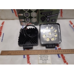 Фара робоча JFD-1039 27W/30 (9x3W/вузький промінь, квадратний корпус) 1890 lm LED 55мм