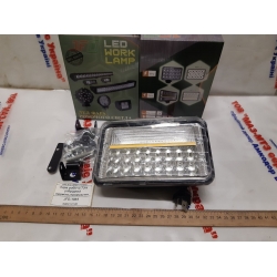 Фара робоча JFD-1065 73W (гібридний промінь, прямокутний корпус) 3600lm LED 69 мм