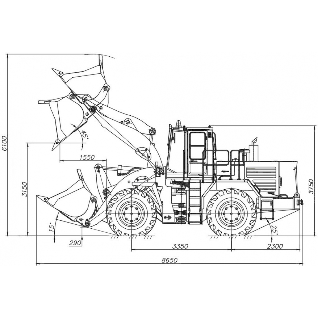 Чертеж погрузчика. Погрузчик Амкодор 371. 371ас.45.01.000. Амкодор 702 ширина фронтального ковша. Амкодор фронтальный погрузчик схема.