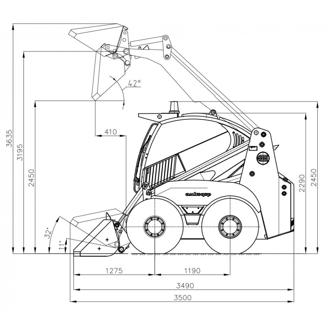 Мини погрузчик чертежи. Мини погрузчик Амкодор 211. Погрузчик универсальный Амкодор 211. Погрузчик с бортовым поворотом Амкодор 211. Амкодор 211 габариты.