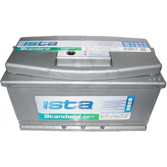 Аккумулятор автомобильный ISTA Standard A1 6СТ-100 100 Ач EN800A Euro