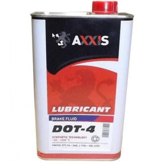 Тормозная жидкость AXXIS DOT-4 канистра 0.5 л
