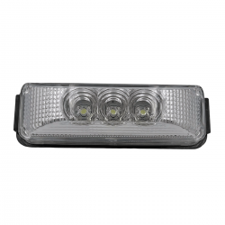 Ліхтар габаритний LED білий FG-301 прямокутний 0,32W 12-24V 3 діода 103х34 мм (2 шт)