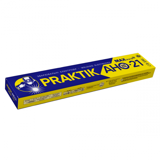Електроди MaxWeld Praktik АНО-21 3мм 2,5 кг Електроди MaxWeld Praktik АНО-21 3мм 2,5 кг