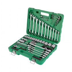 Набор инструментов 1/2", 1/4" 77 ед. Intertool ET-6077SP