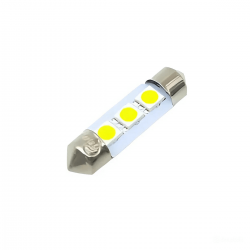 Лампа LED софитная C5W 12V Т11x36-S8.5 (3SMD, размер 3528) белый tmp-21T11-12V