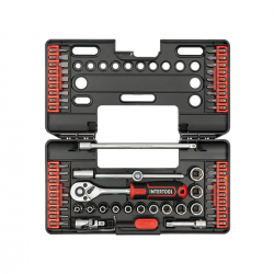 Набор насадок и головок с трещоткой 57 ед. STORM Intertool VT-3657