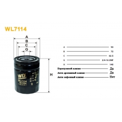 Фільтр масляний WIX Filters WL7114 (FN OP563)
