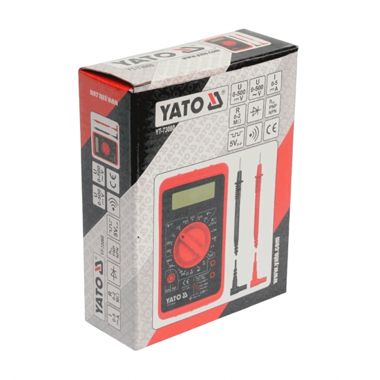 Мультиметр цифровий універсальний YATO YT-73080